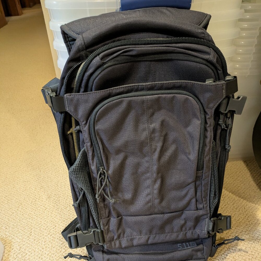 5.11 AMP 12 Backpack. Capacity is 25 Liters.